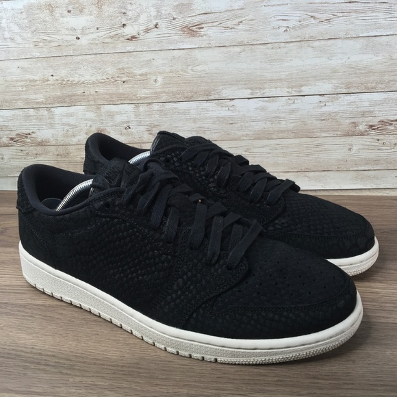 Jordan Shoes - Jordan 1 Retro Low NRG Black Python